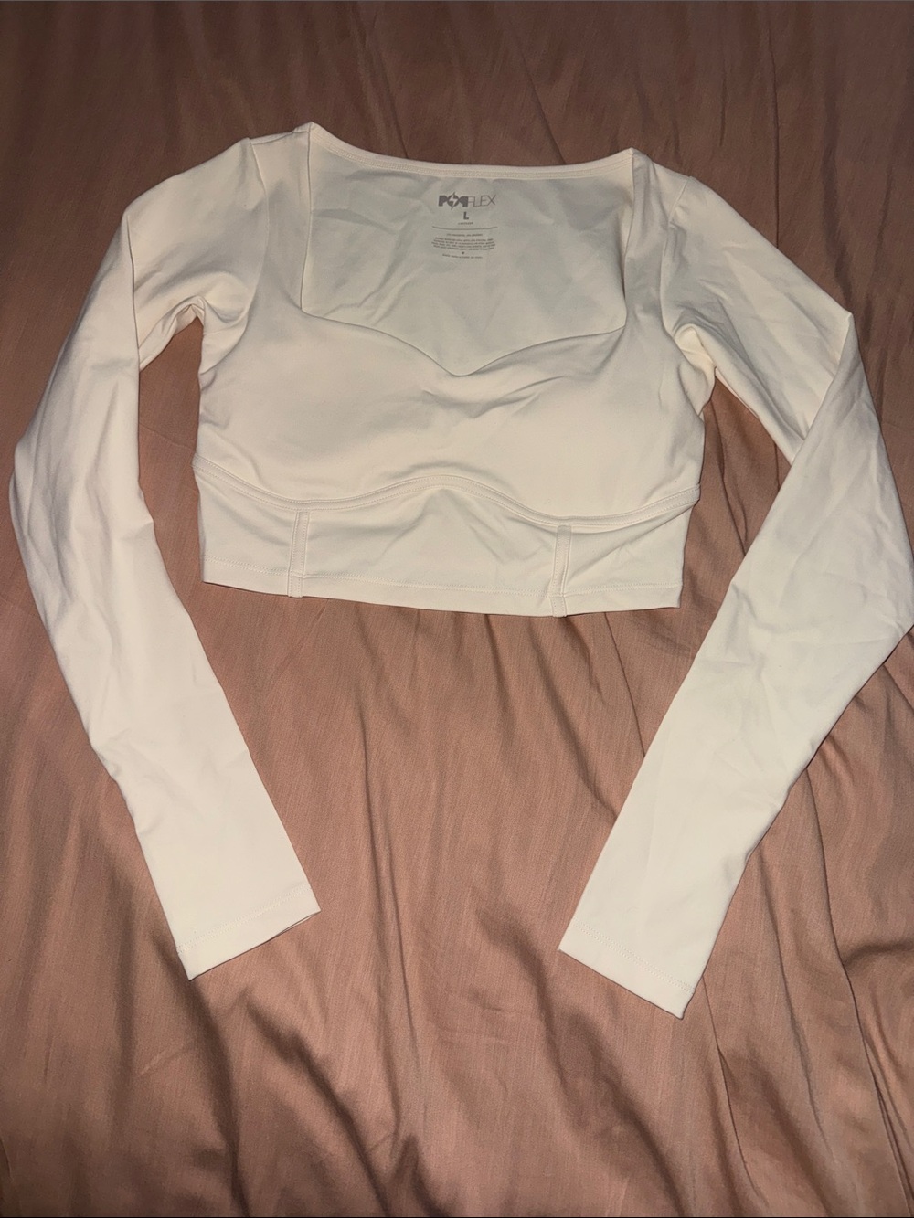 Popflex Sweetheart Long Sleeve Crop Top